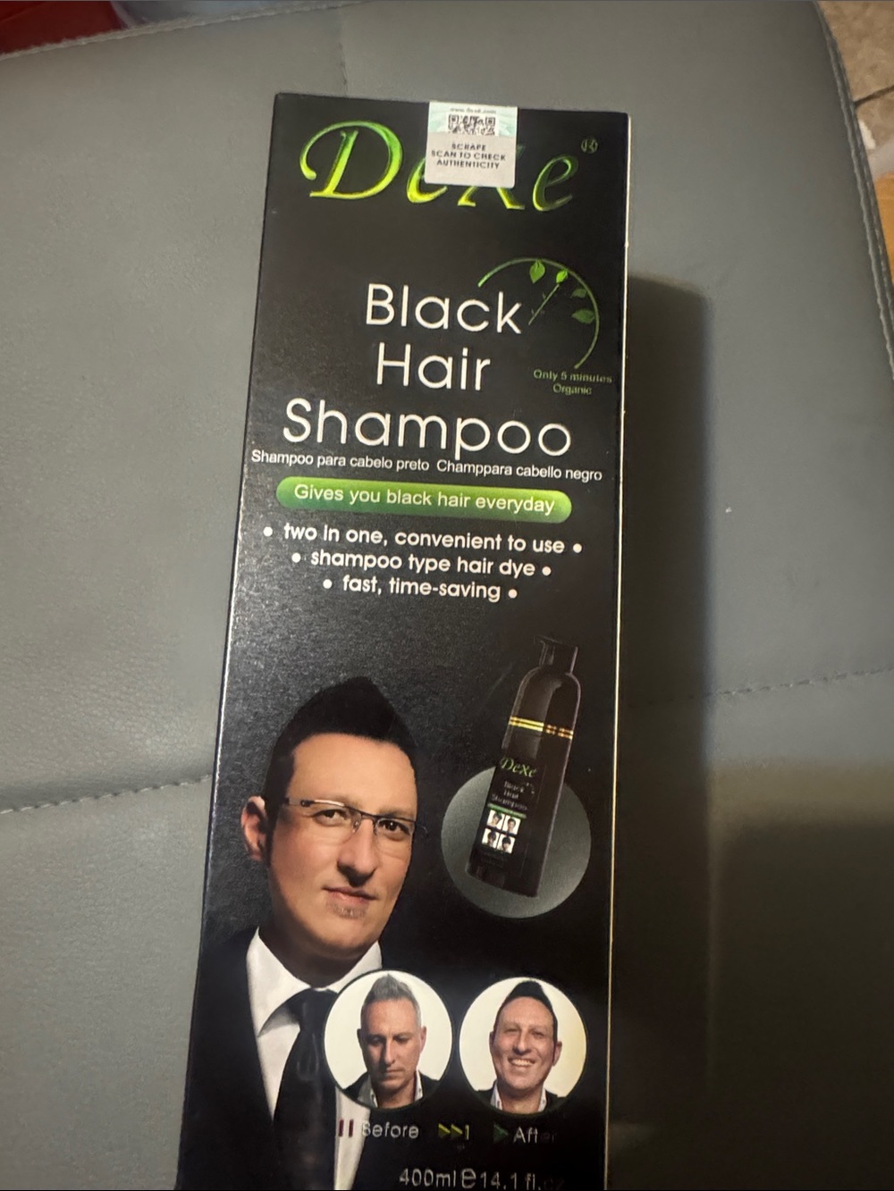Dex Black Hair Shampoo – Black with Green Accents